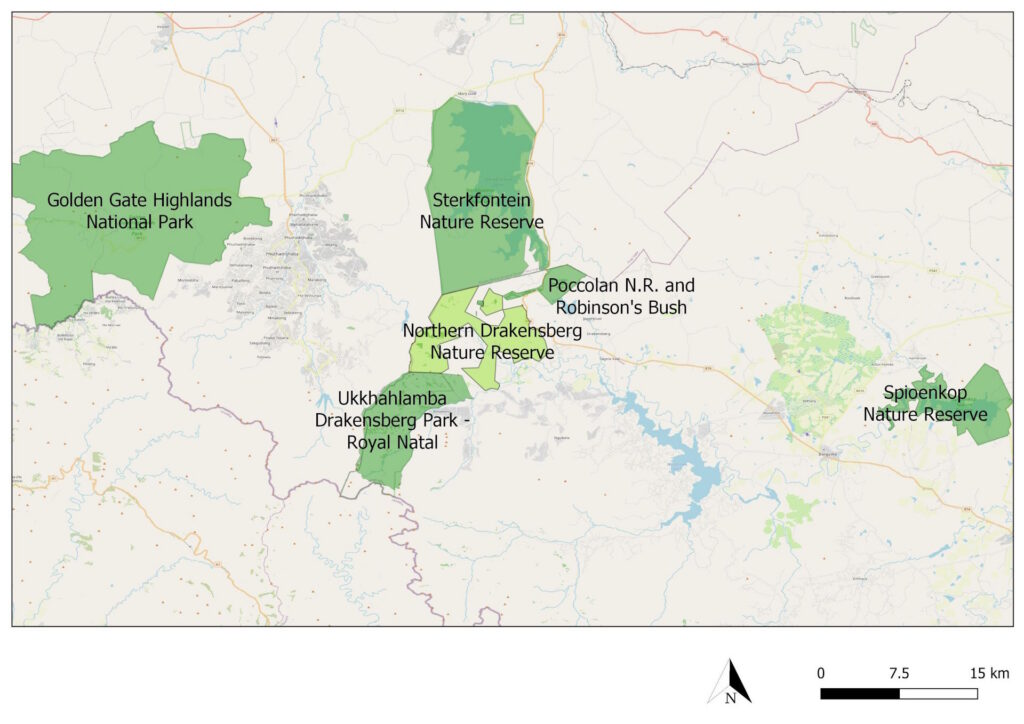 Northern Drakensberg Nature Reserve Map